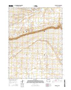 2015 Map of Red Desert SW, 2015 Print