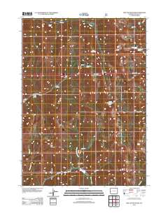 2012 Map of Red Top Mountain, 2012 Print