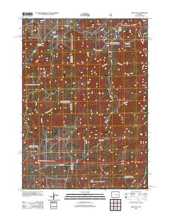 2012 Map of Reno Hill, 2012 Print