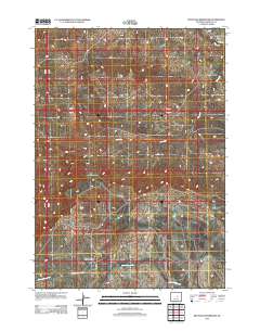 2012 Map of Reynolds Reservoir, 2012 Print