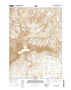 2015 Map of Reynolds Reservoir, 2015 Print