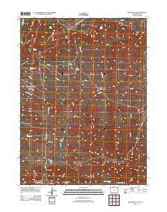 2012 Map of Richards Gap, 2012 Print