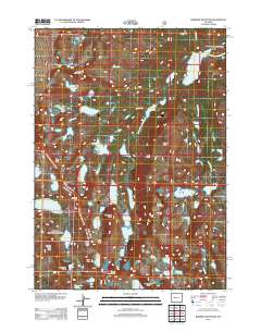 2012 Map of Roberts Mountain, 2012 Print