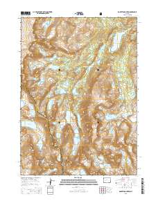2015 Map of Roberts Mountain, 2015 Print