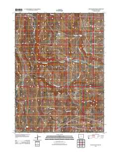 2012 Map of Round Mountain, 2012 Print