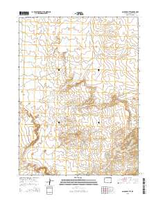 2015 Map of Salazar Butte, 2015 Print