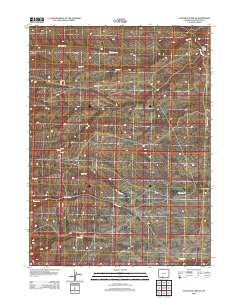 2012 Map of Sand Butte Rim SE, 2012 Print