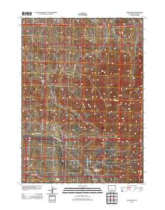 2012 Map of Sand Draw, 2012 Print