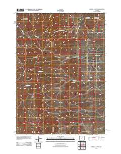 2012 Map of Sawmill Canyon, 2012 Print