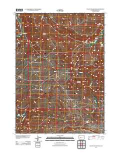 2012 Map of Schoettlin Mountain, 2012 Print