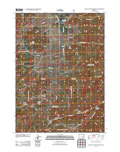 2012 Map of School Section Mountain, 2012 Print