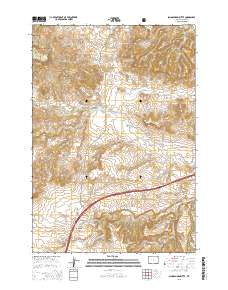2015 Map of Schoolmarm Butte, 2015 Print