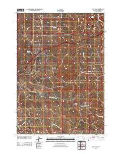 2012 Map of Scott Dam, 2012 Print