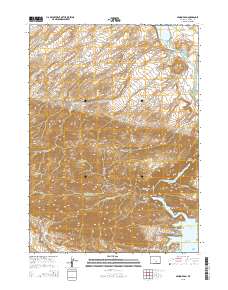 2015 Map of Seminoe Dam, 2015 Print