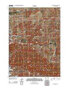 2012 Map of Seminoe Dam NE, 2012 Print