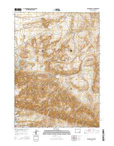 2015 Map of Seminoe Dam NE, 2015 Print