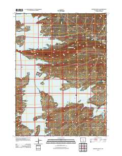 2012 Map of Seminoe Dam SE, 2012 Print