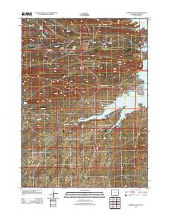 2012 Map of Seminoe Dam SW, 2012 Print