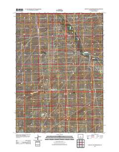 2012 Map of Seventy One Reservoir, 2012 Print