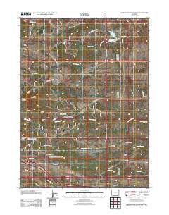 2012 Map of Sherman Mountains East, 2012 Print