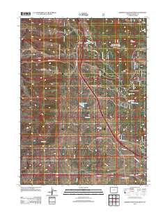 2012 Map of Sherman Mountains West, 2012 Print