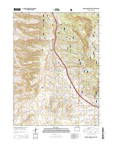 2015 Map of Sherman Mountains West, 2015 Print