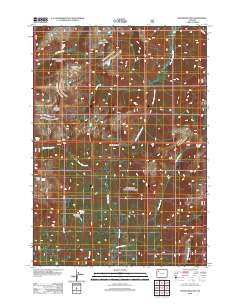 2012 Map of Shoshone Pass, 2012 Print