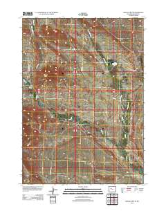 2012 Map of Shotgun Butte, 2012 Print