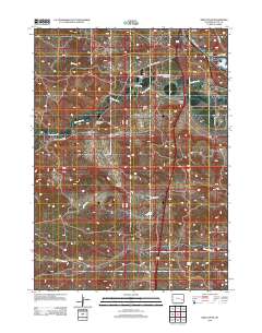 2012 Map of Sibley Peak, 2012 Print