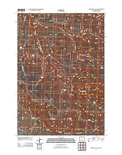 2012 Map of Simmons Canyon, 2012 Print