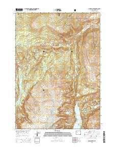 2015 Map of Simpson Lake, 2015 Print