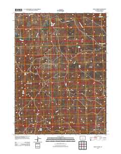 2012 Map of Smiley Draw, 2012 Print