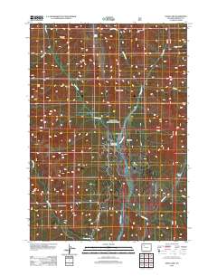 2012 Map of Snow Lake, 2012 Print