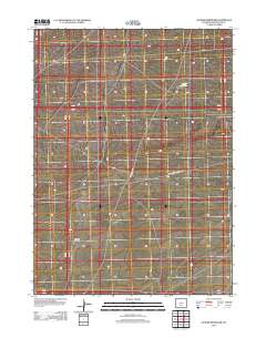 2012 Map of Sooner Reservoir, 2012 Print