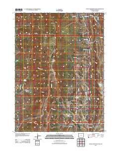 2012 Map of South Fork Mountain, 2012 Print