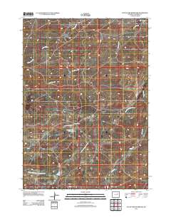 2012 Map of South Fork Reservoir, 2012 Print