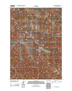 2012 Map of Spotted Horse, 2012 Print