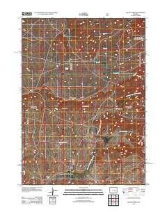 2012 Map of Dugway Rim, 2012 Print