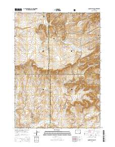 2015 Map of Dugway Rim, 2015 Print