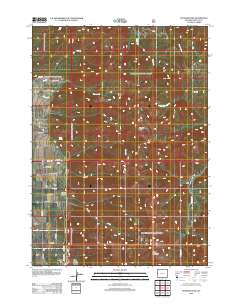 2012 Map of Stewart Peak, 2012 Print