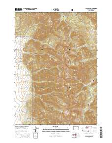 2015 Map of Stewart Peak, 2015 Print