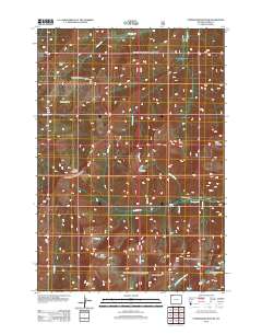 2012 Map of Stinkingwater Peak, 2012 Print