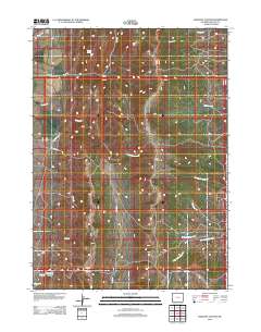 2012 Map of Sublette Canyon, 2012 Print