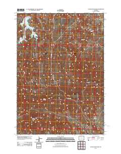 2012 Map of Tatman Mountain, 2012 Print