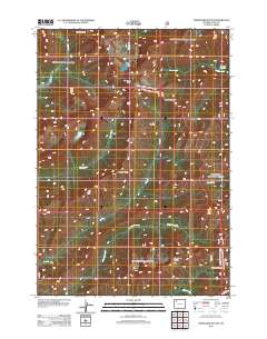 2012 Map of Thorofare Buttes, 2012 Print