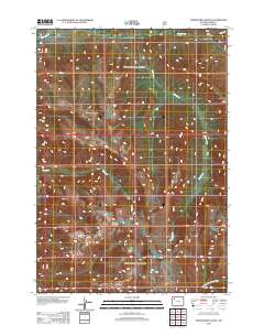 2012 Map of Thorofare Plateau, 2012 Print