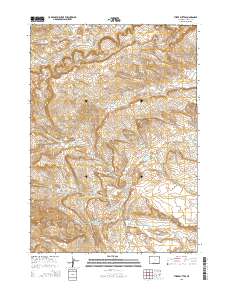2015 Map of Three Buttes, 2015 Print
