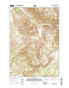 2015 Map of Three Rivers Peak, 2015 Print