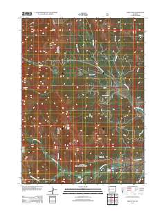 2012 Map of Triple Peak, 2012 Print