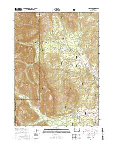 2015 Map of Triple Peak, 2015 Print